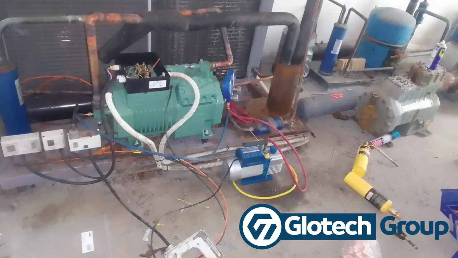 Bitzer 4PES-12Y compressor replacement on blast freezer in Hermanus