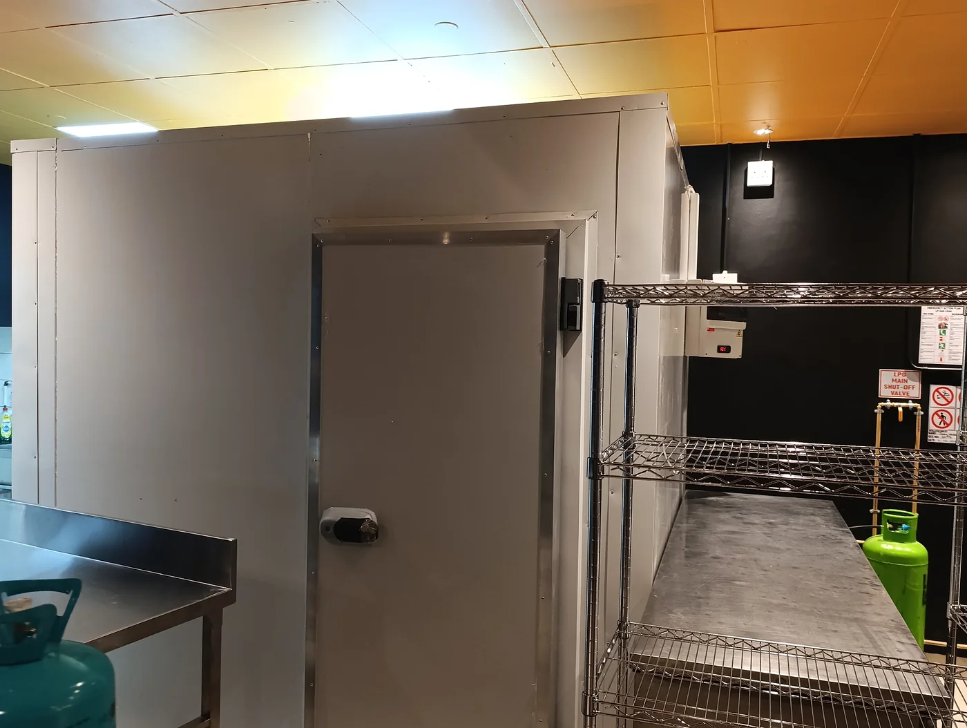 Completed walk-in cold room installation at Bin Rashied Kenilworth