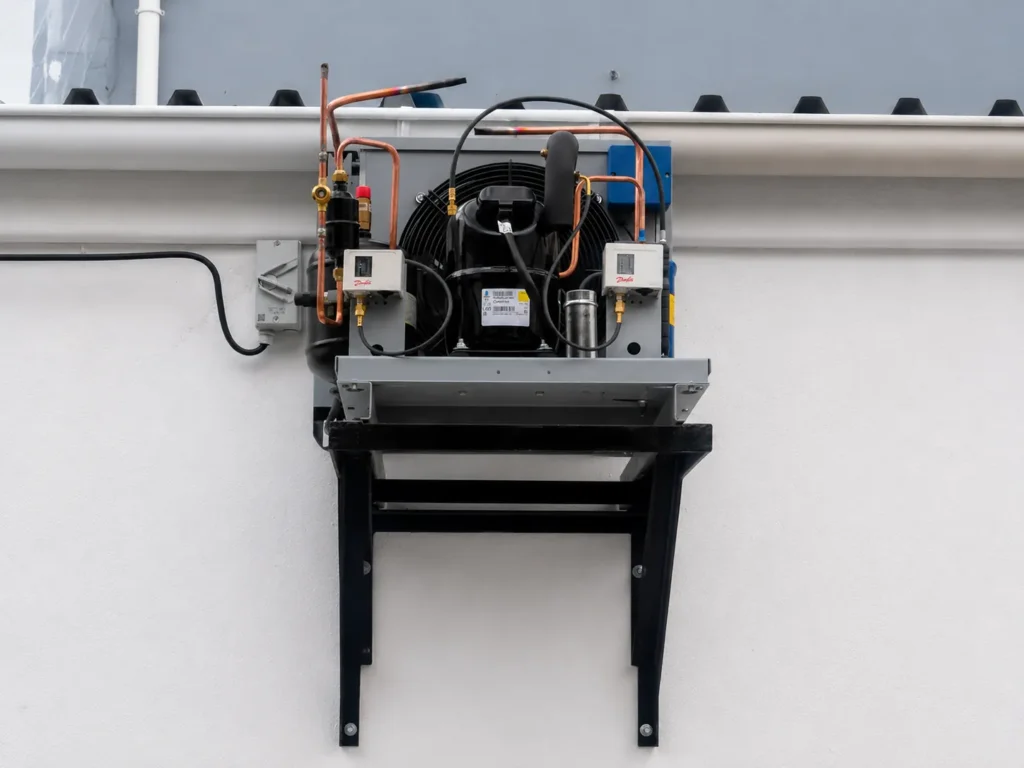 Commercial refrigeration system for the Chingadas Mexican Cantina cold room