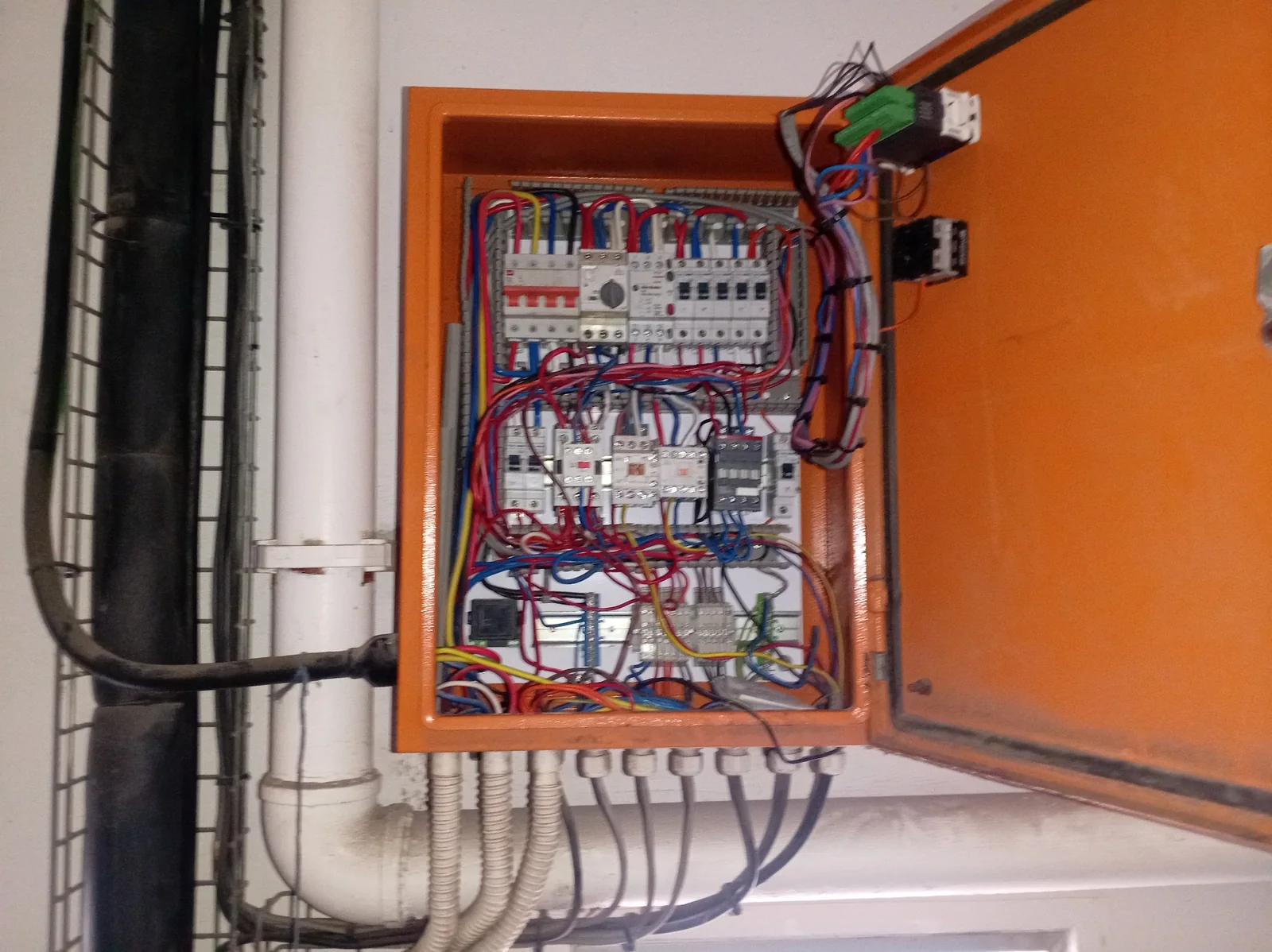 Refrigeration control panel for the condenser replacement project at Combined Abalone Hermanus