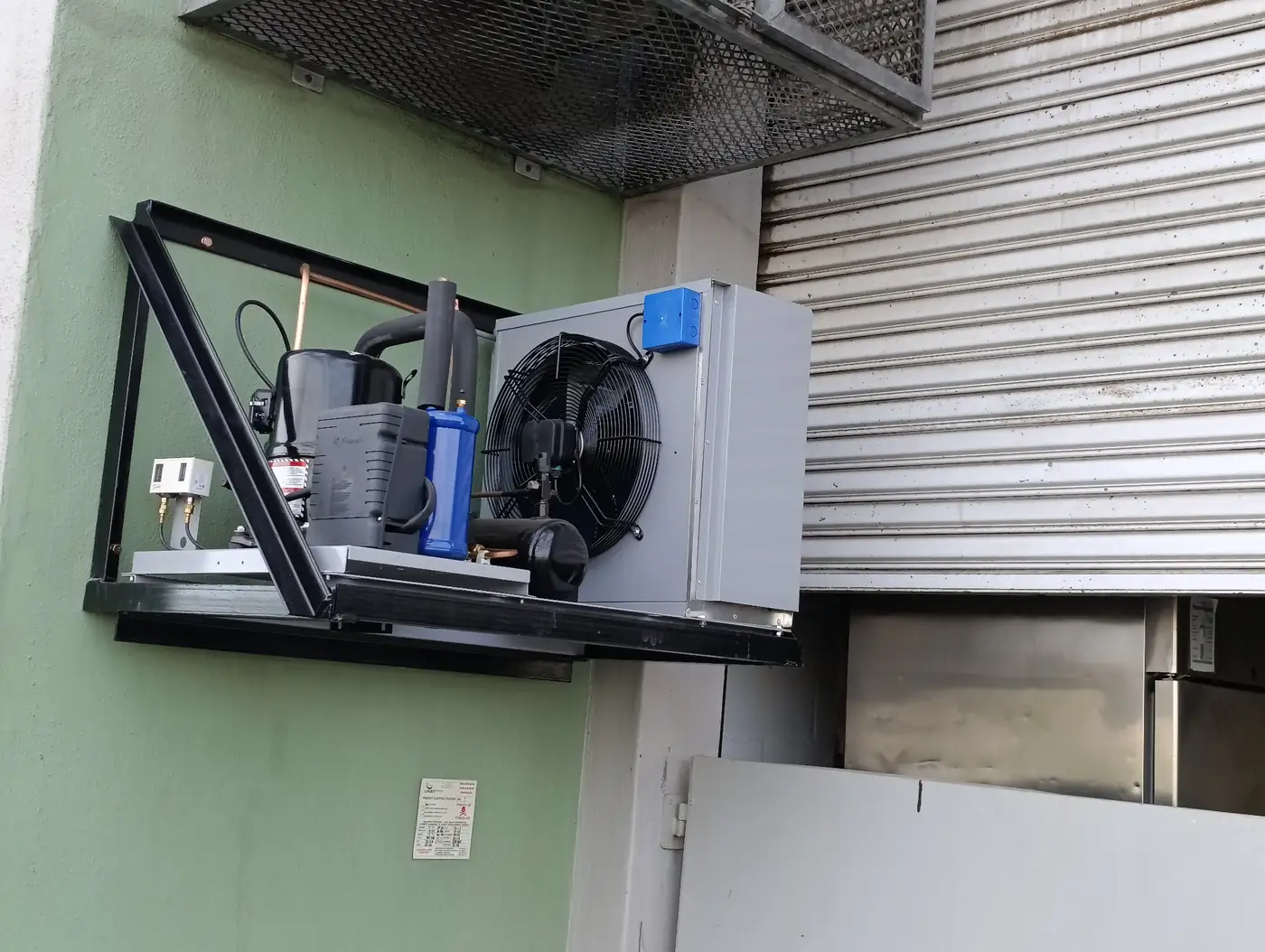 Commercial freezer condensing unit installed for Better Batters walk in freezer project in Parow Industria.
