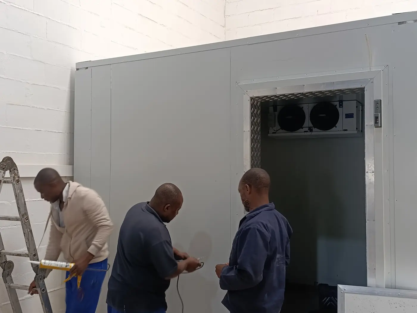 Completed commercial walk in freezer installation for Better Batters in Parow Industria by Glotech Group.