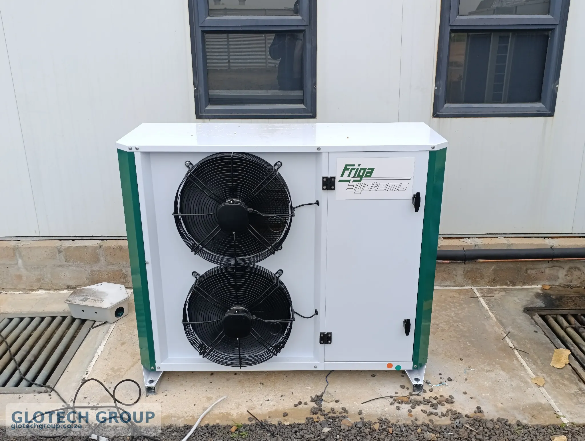 FRIGA condensing unit installed for the Fall Creek Nursery cold room.