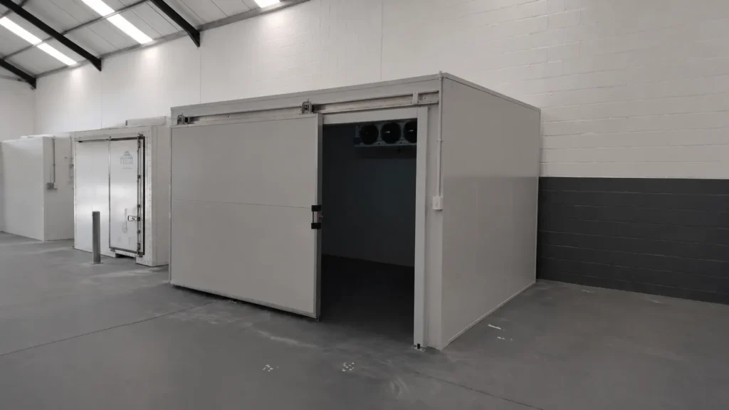 Front view of cold room installation for Ice Me Nice ice supplier in Vredenburg