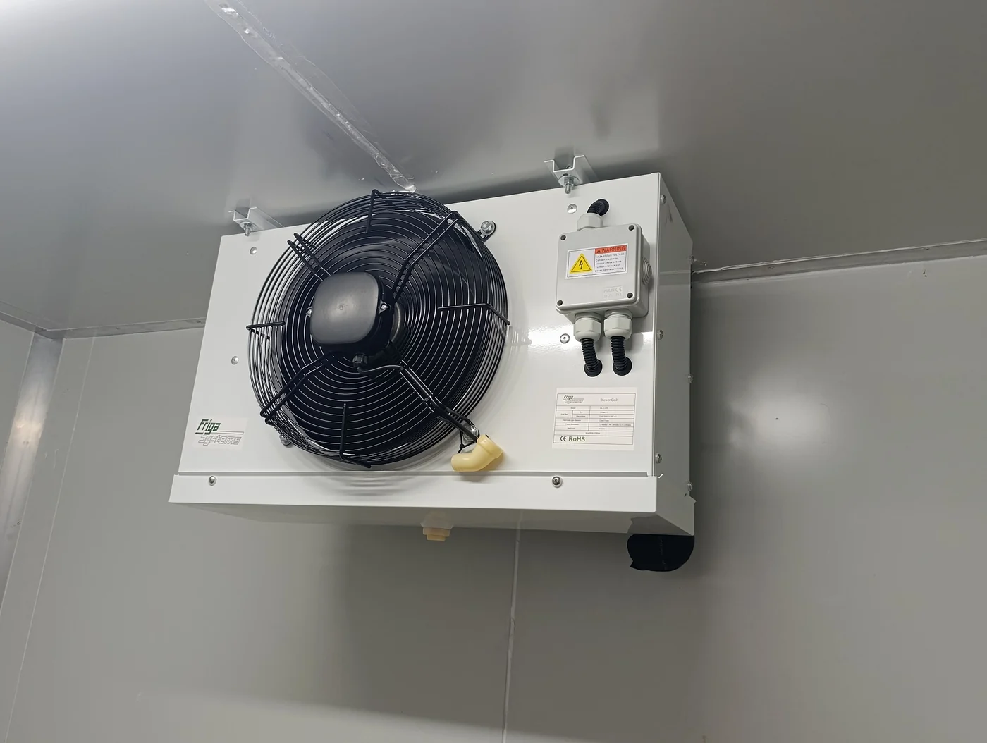 walk in freezer evaporator installed at Sable Square in Milnerton