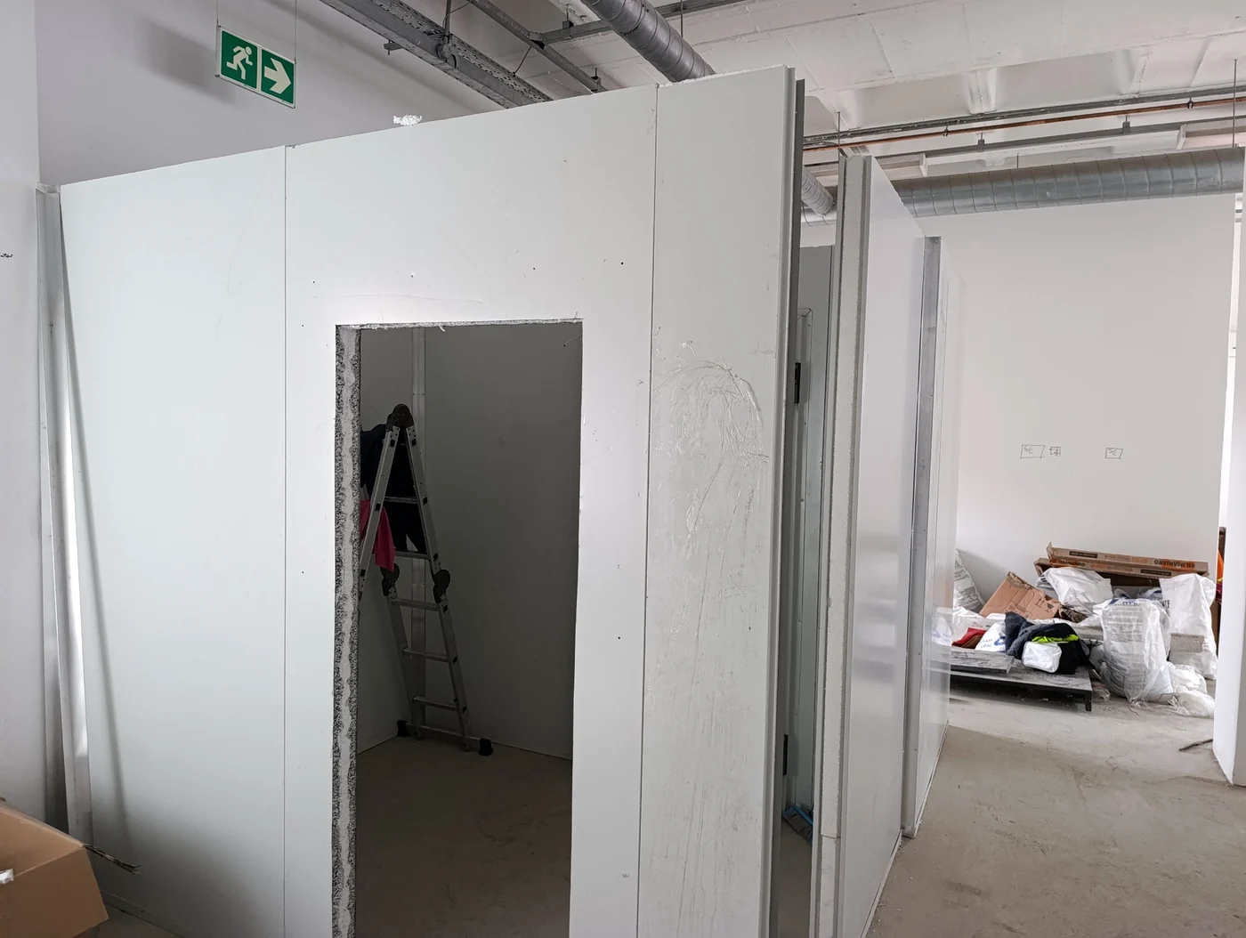 Cold room installation in progress at Sable Square in Milnerton
