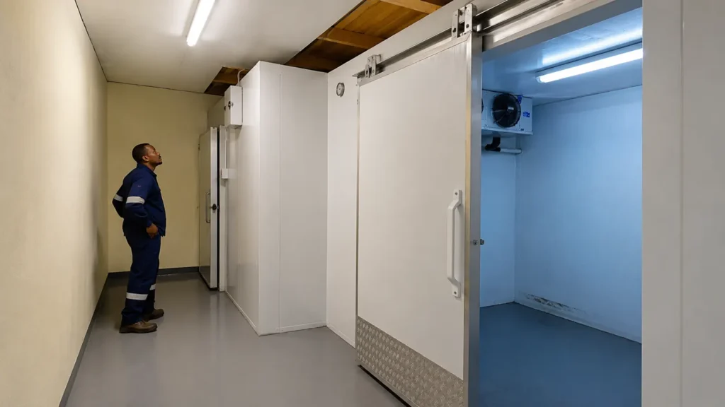Walk-in freezer installation at Milpark Meat Market in Milnerton