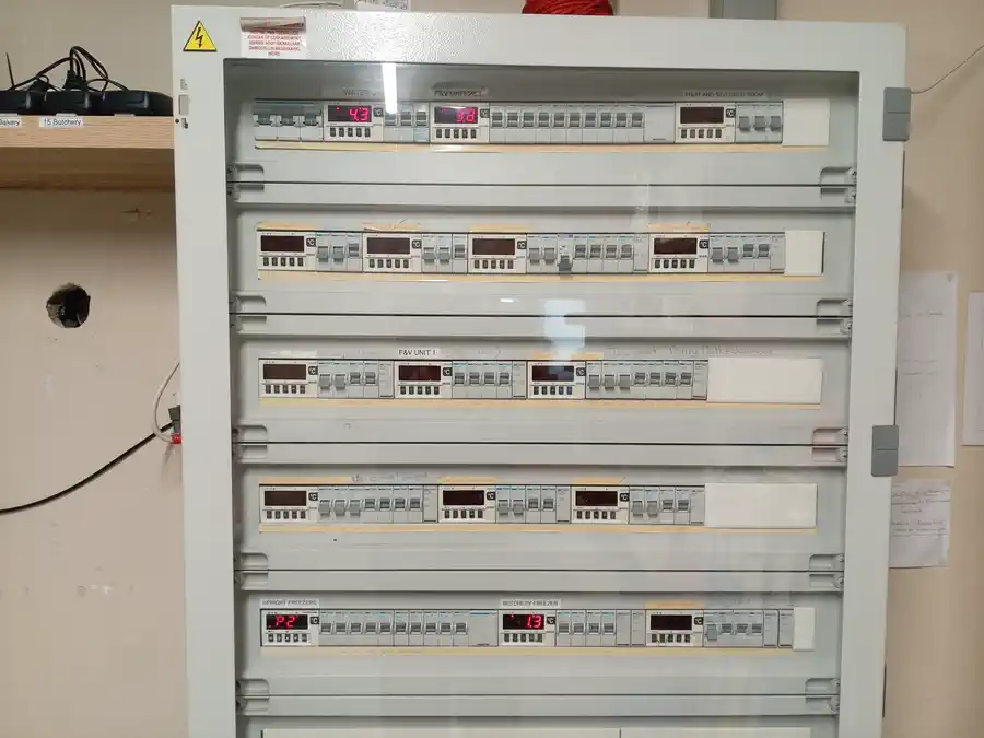 Electrical control panel for the Spar Wellington Multiflex refrigeration system